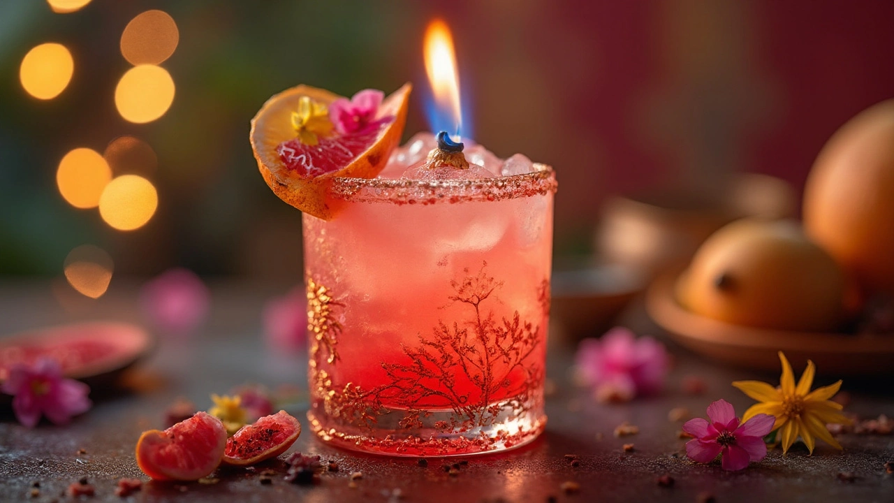 Step-By-Step Flaming Mocktail Recipe