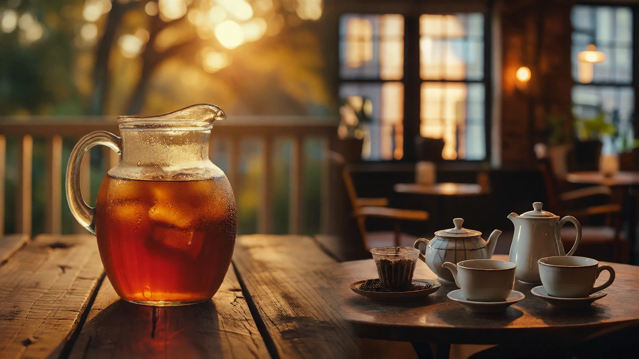 Contrast between southern sweet iced tea and northern specialty tea lounges